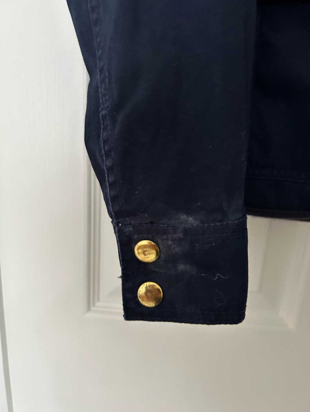 J. Crew Relaxed Boyfriend Field Jacket Navy Blue XS - Picture 6 of 6